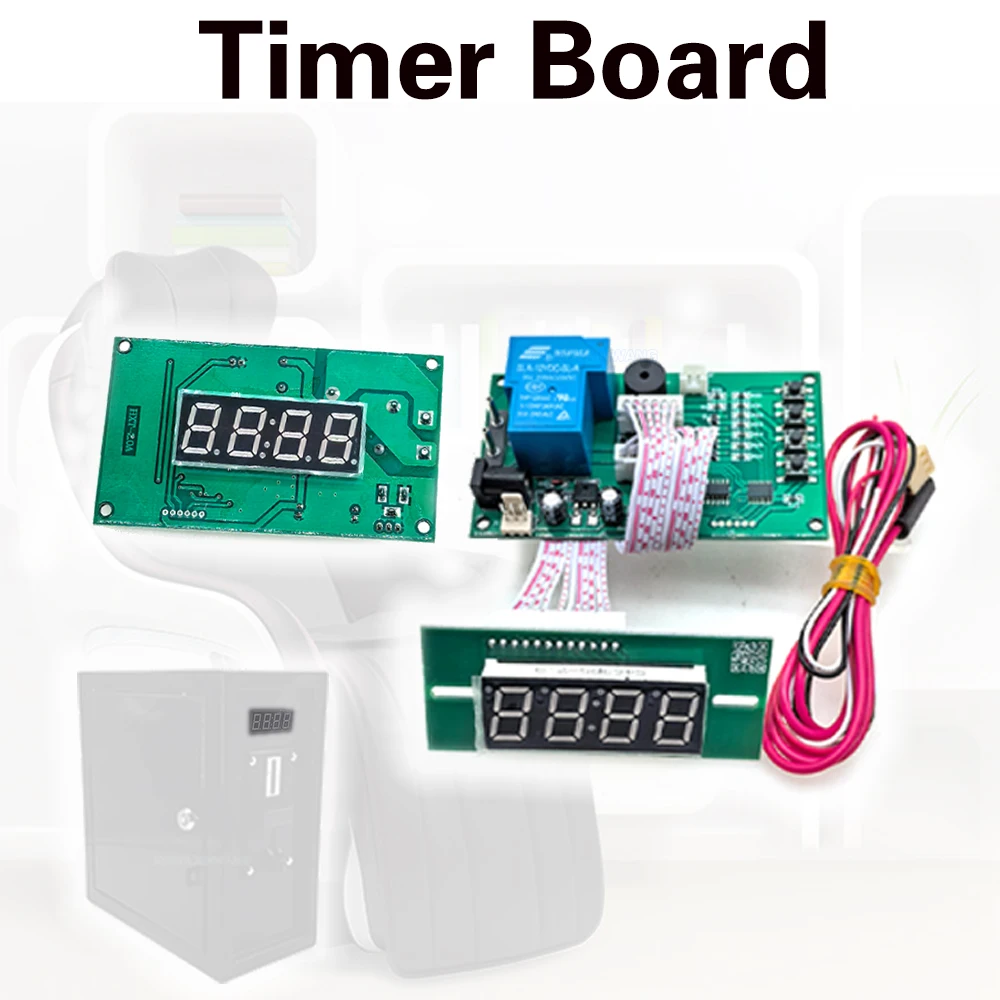

Timer Board Four-Digits Controller For Multi Coin Acceptor To Countdown Time Based Paid Massage Chair Arcade Game Machine Box