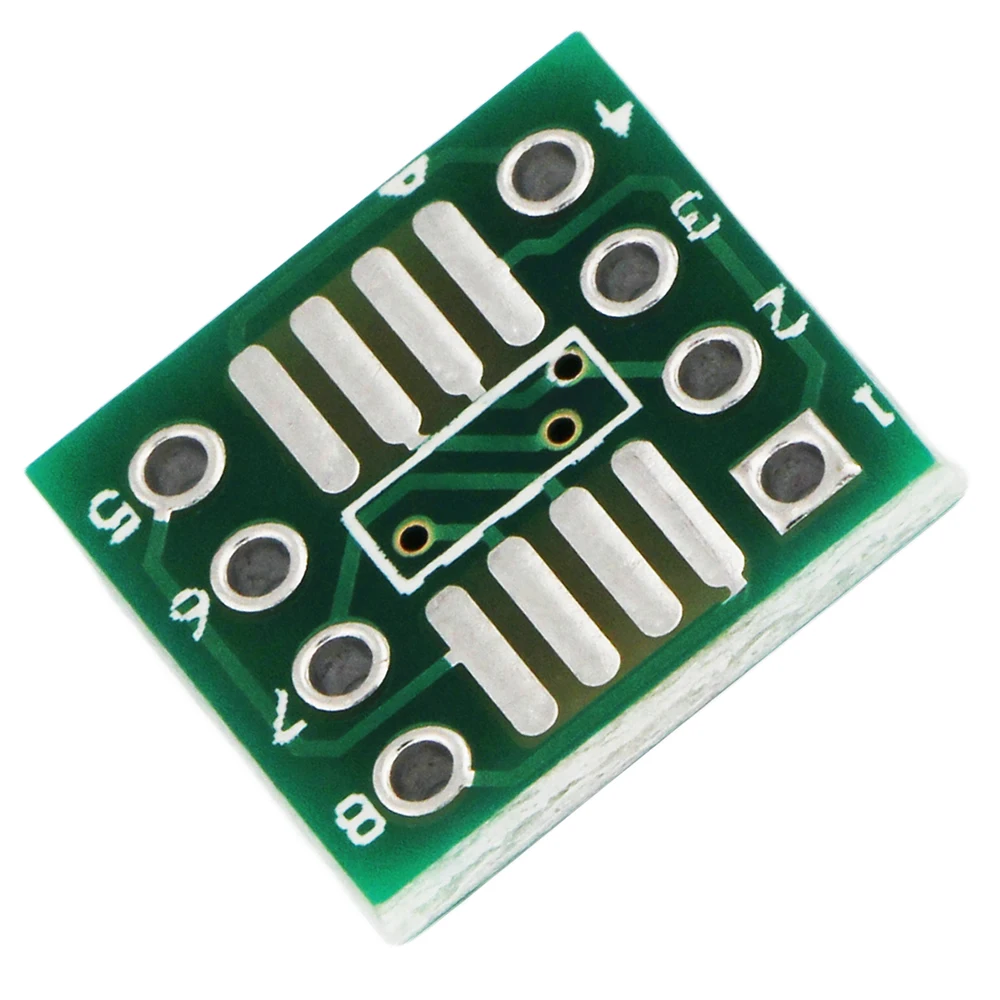 10 pz SOP8 SSOP8 a DIP8 MSOP/SOIC/TSSOP IC SOP8/TSSOP8/SOIC8/SSOP8 adattatore presa PCB 0.65mm 1.27mm per circuito stampato