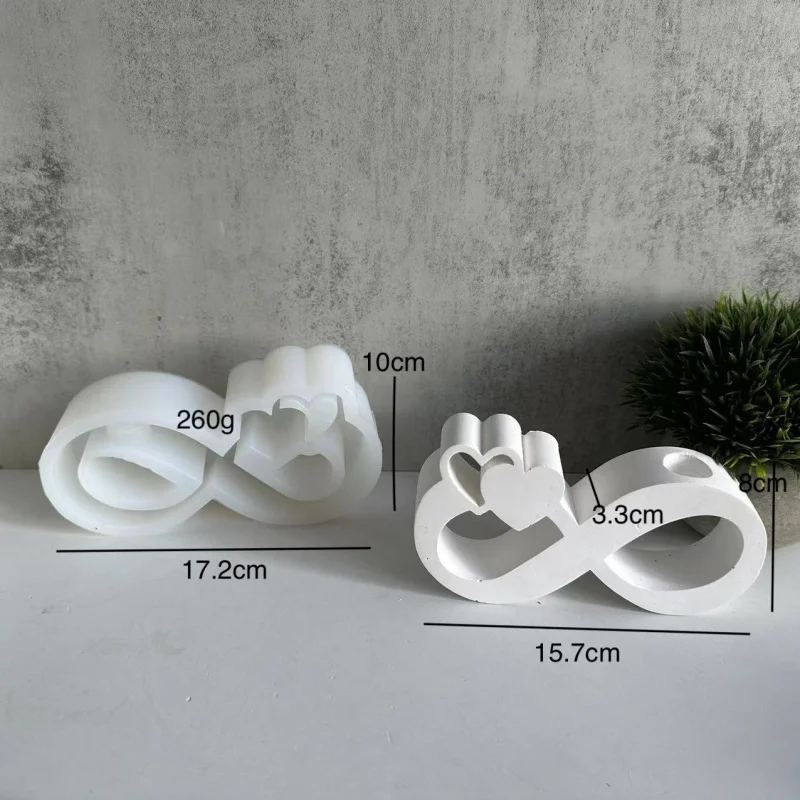 Eternal Love Hydroponic Silicone Mold Vase Gypsum Mold Test Tube Container Acrylic