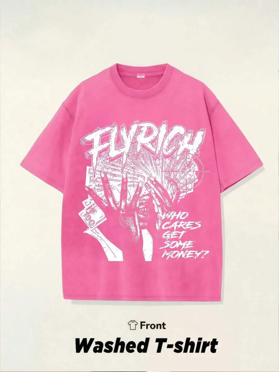 

100% Cotton Printed T-Shirt For Men Casual Streetwear Comfortable Soft Breathable