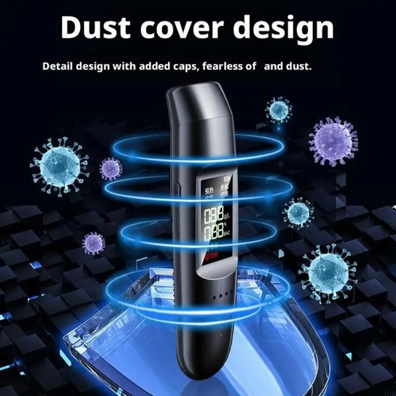 77HF كشف عدم الاتصال شحن USB لسهولة اختبار الكحول المحمول #3