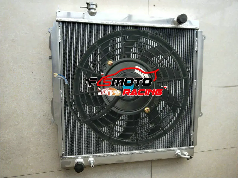 FOR 1995-2004 Toyota Tacoma 2.7 L4 3.4 V6 Aluminum Radiator+FAN 1996 1997 1998 1999 2000 2001 2002 2003 95 96 97 98 99 00 01 02