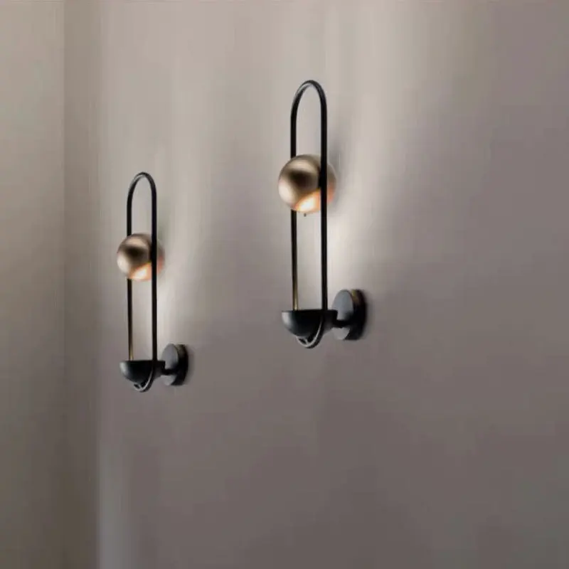 مصباح جداري بجانب السرير لغرفة نوم الفندق ما بعد الحداثة، مصباح LED لخلفية غرفة المعيشة وغرفة المعيشة ومدخل بسيط