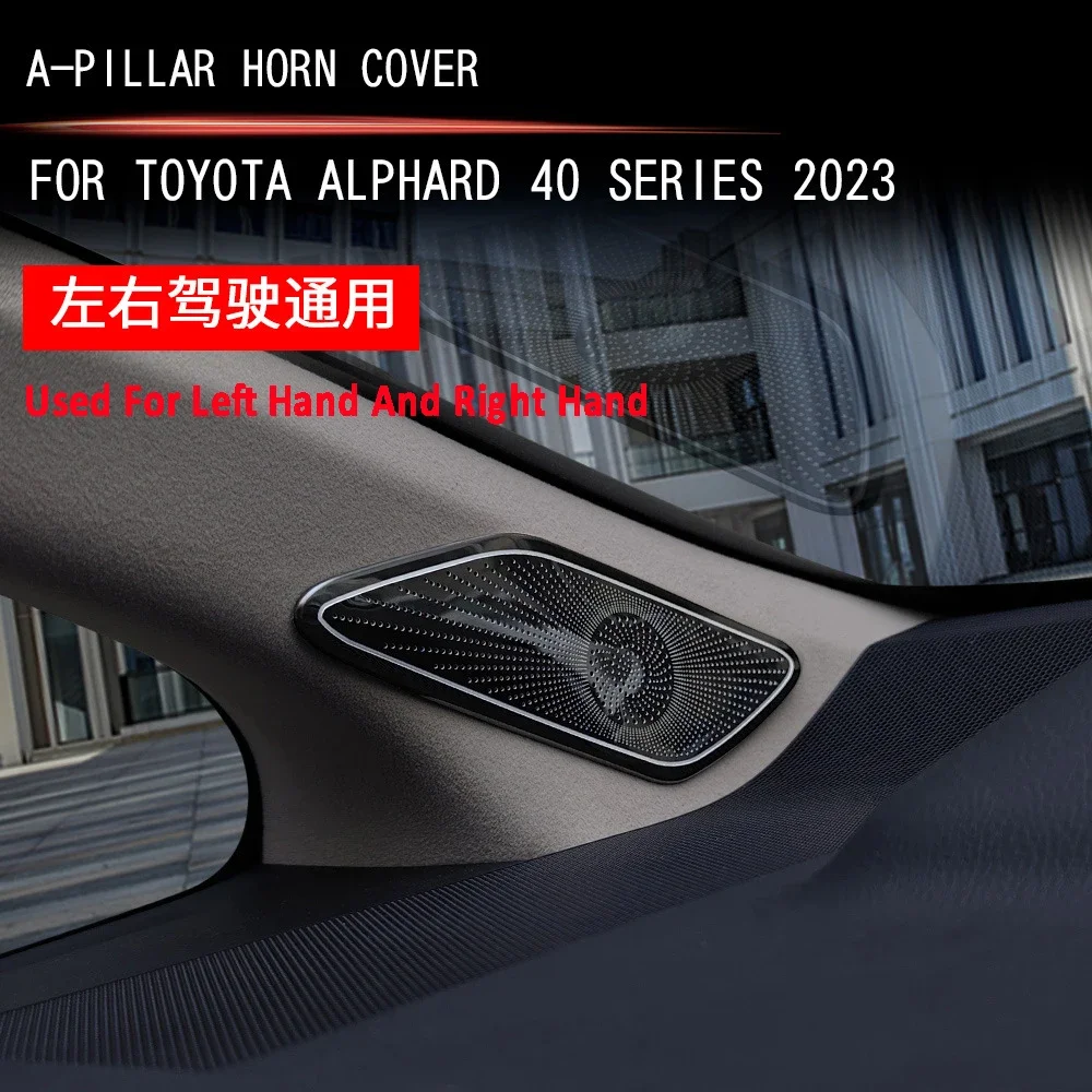 LHD RHD For Toyota Alphard Vellfire 40 Series 2023 2024 Sticker Door Loudspeaker Cover Trim Interior Car Audio Speaker Cover