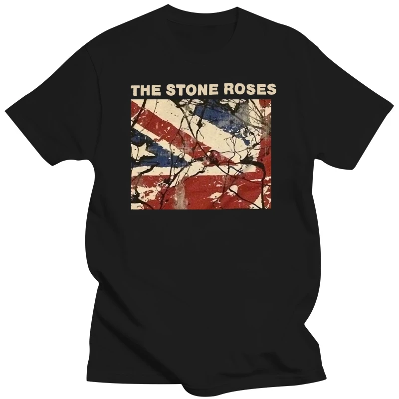 Jigg and Roll Men's The Stone Roses T-Shirt Summer 2018 Short Sleeve Plus Size Design Style New Fashion shirts