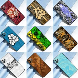 Maori Samoan Polynesian Tribal Case For iPhone 11 12 13 14 15 16 Pro Max XS XR X Plus 12 13 Mini Bumper Cover Capa