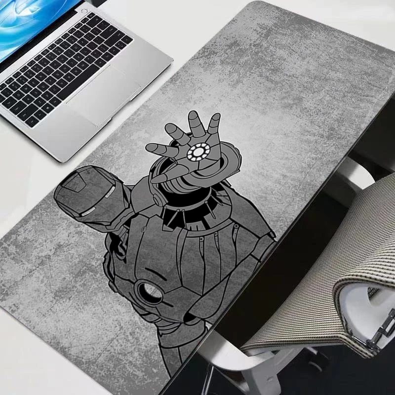 لوحة ماوس ملحقات ألعاب الكمبيوتر المحمول حصيرة سطح المكتب سرعة غير قابلة للانزلاق لوحة ماوس أنيمي مكتب الكمبيوتر الرجل الحديدي السجاد ألعاب لوحة المفاتيح #1