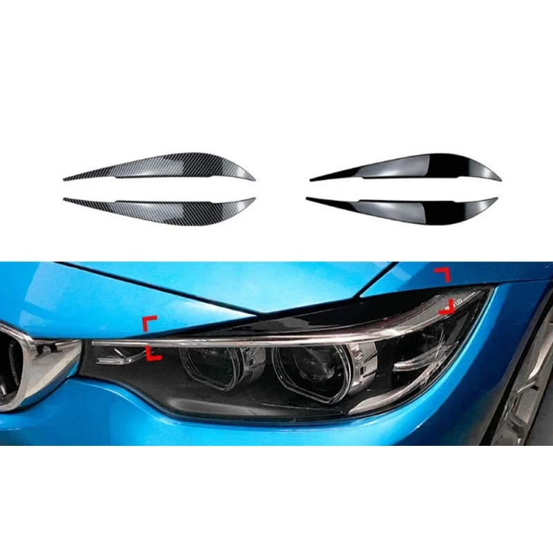 

For BMW 4 Series F32 F33 F36 2014-2020 headlight eyebrow sticker exterior modification styling upgrade non-marking installation