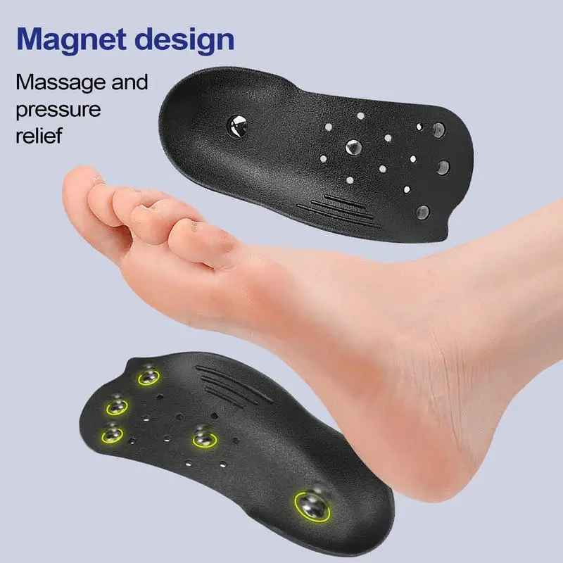 

Magnetic Insoles For Men Orthotic Insoles Shoe Pads Correction Comfort Relief Massage Support For Running Walking Standing Women