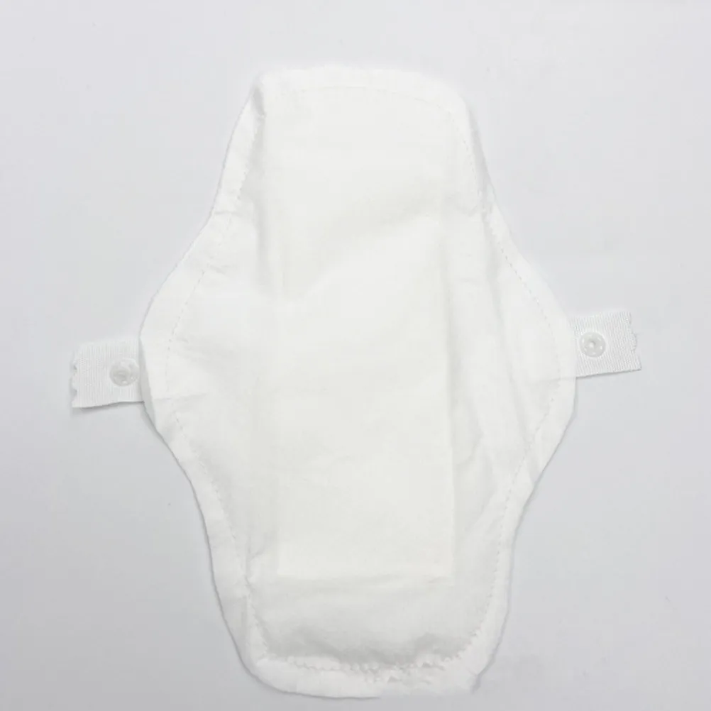 

9Pcs Soft Reusable Washable Sanitary Pads 180mm Waterproof Cloth Underpants Lining 2-3 Times White Washable Sanitary Pad