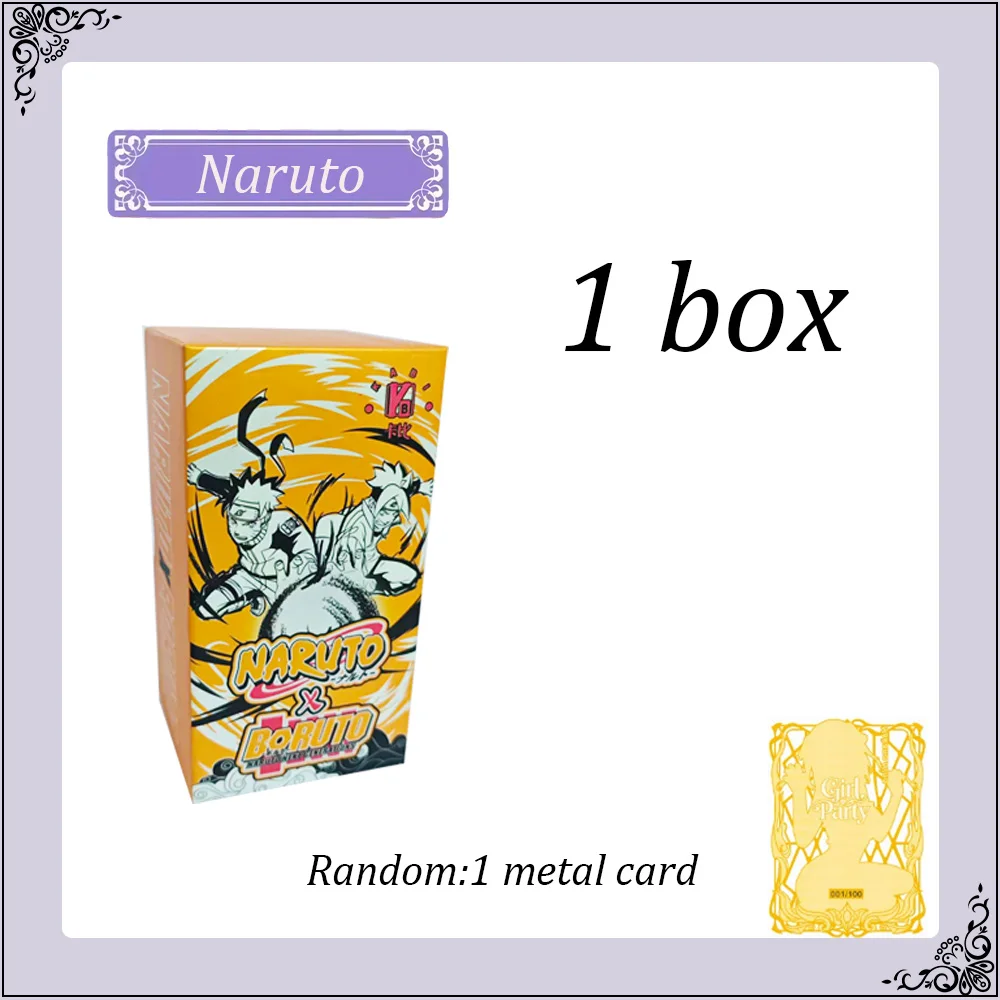 Naruto Double Legend Colorful version Complete Series Card Booster Box Toy Gifts Full Set Naruto Anime Rare Collection Cards
