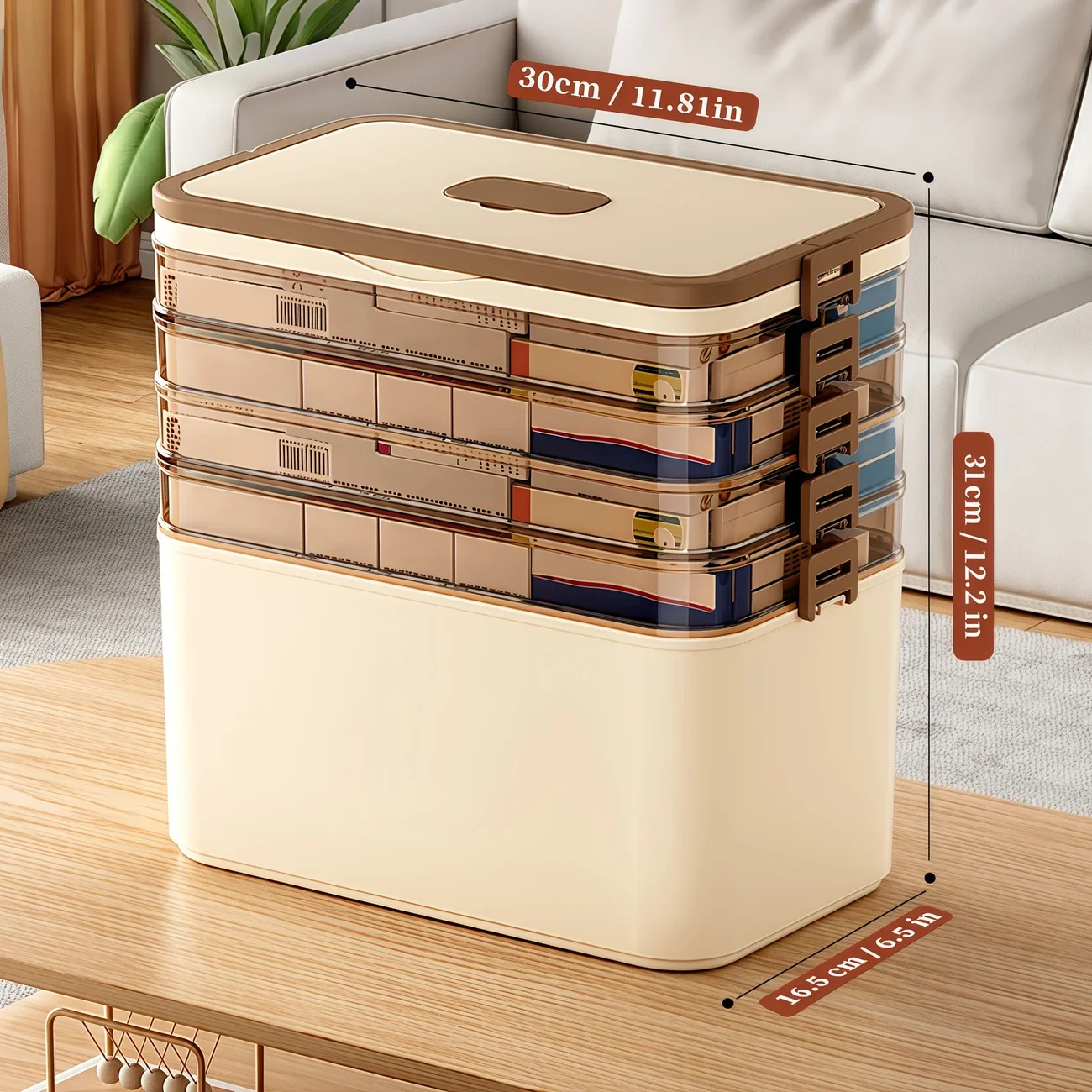 Large Capacity Home Medical Storage Box, Multi-layer Drawer Type Medicine Organizer,Multifunctional Drug Storage Cabinet - view 6
