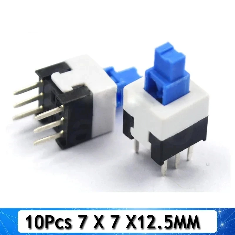 10PCS/LOT 5.8x5.8 7x7 8x8 8.5x8.5mm Self Locking / UNlock Push Tactile Power Micro Switch 6 Pin Button Switches