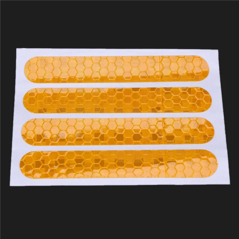 Cubierta protectora para rueda delantera y trasera, pegatina reflectante para accesorios para patinete Ninebot Max G30, 80 Uds., amarillo-VVNB