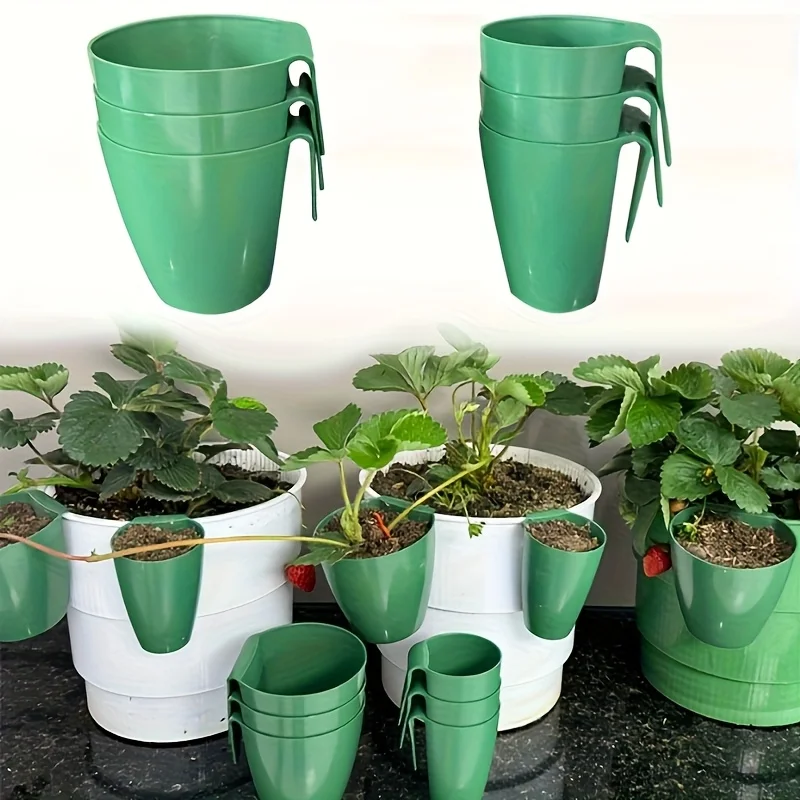 

10 шт. дышащих горшочков для укоренения клубники, стаканчики для проращивания рассады, быстрое укоренение стеблей и легкая пересадка!