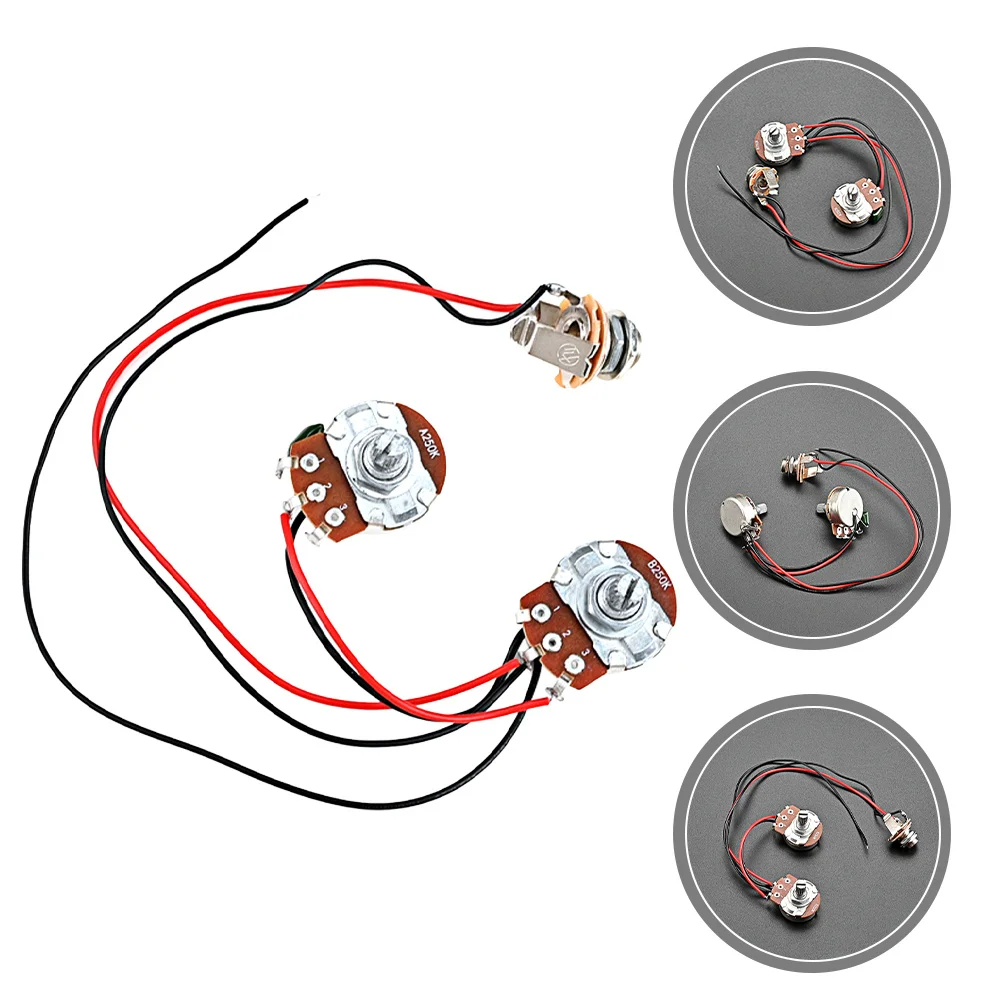 

1Set Bass Preamp Wiring Circuit Durable Simple Bass Active Circuit Guitar Refitting Parts Accessory Guitar Accessory