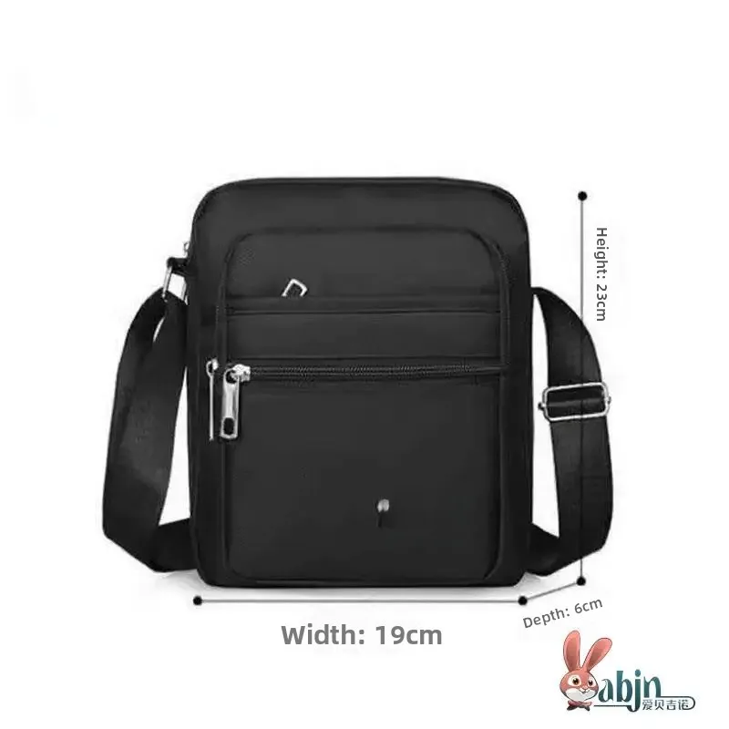 Large Capacity Oxford Cloth Backpack Waterproof Nylon Single Shoulder Crossbody Bag for Middle-Aged And Elderly Travel Leisur...