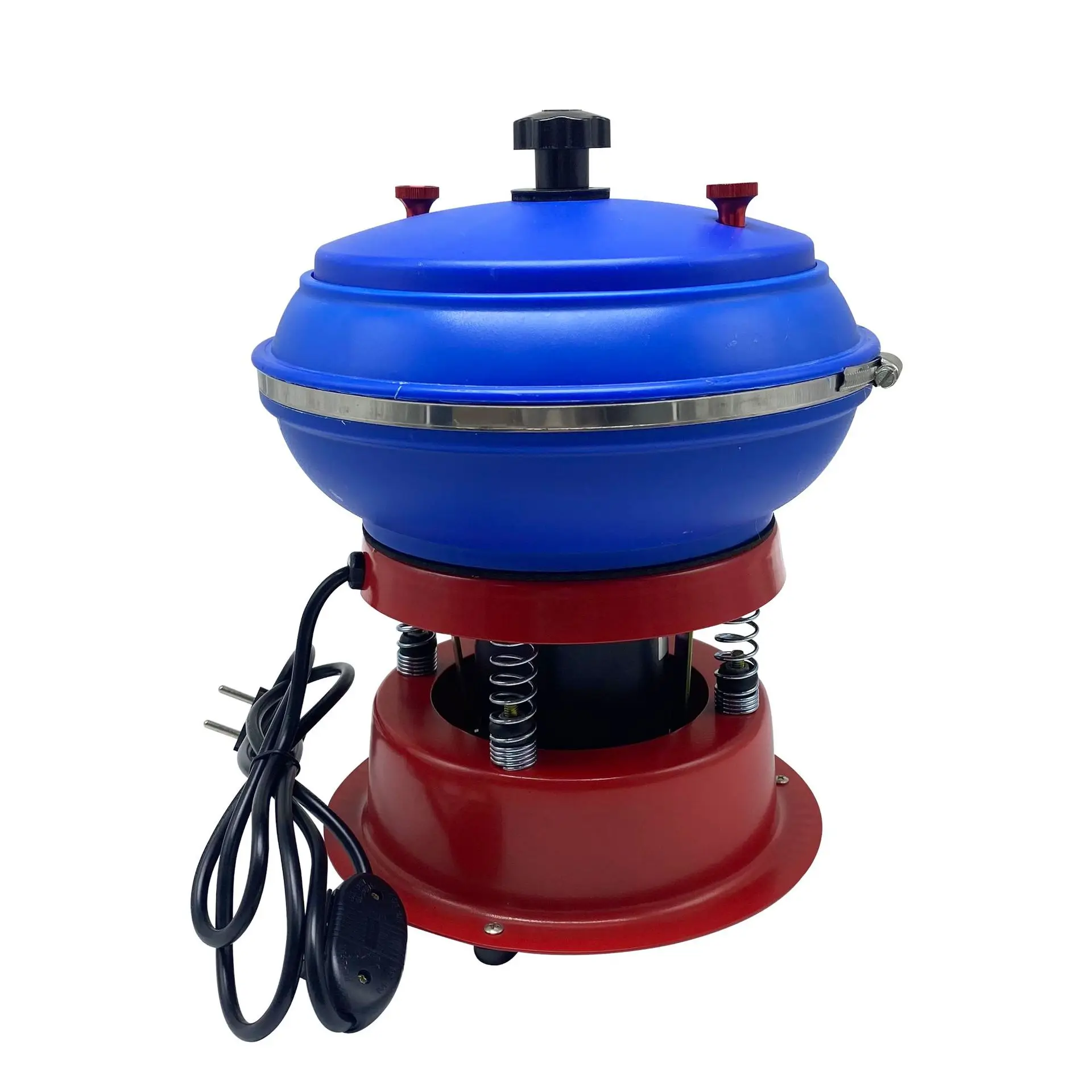 8-Inch Vibratory Polishing Machine Vibrating Polisher Workpiece Polishing Waxing Shock Barrel Vibratory Polishing