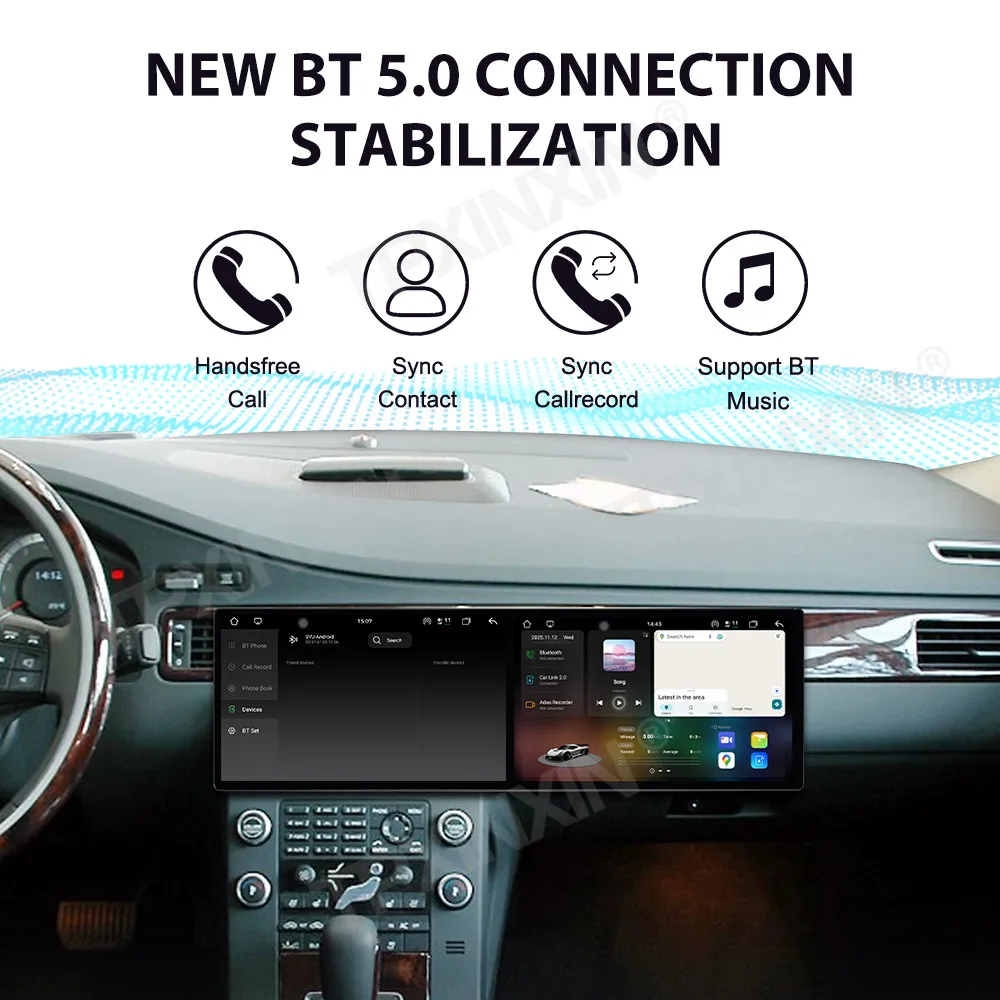 

10.1" Dual Screen Car Radio For Volvo S80 2006 Multimedia Video Player Auto Stereo GPS Navigation Carplay Head Unit Auto Parts