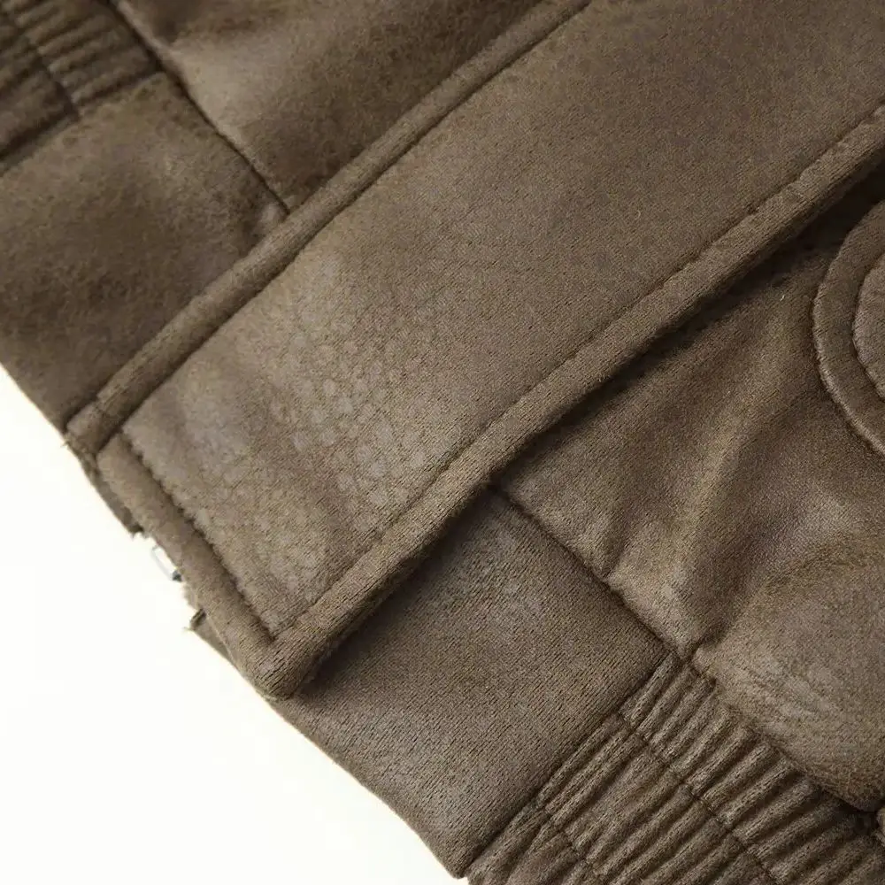 2025 여성 패션 유럽 및 미국 스타일 가을 신상 인조 가죽 효과 재킷 시크 탈부착 가능한 퍼 칼라 아우터웨어