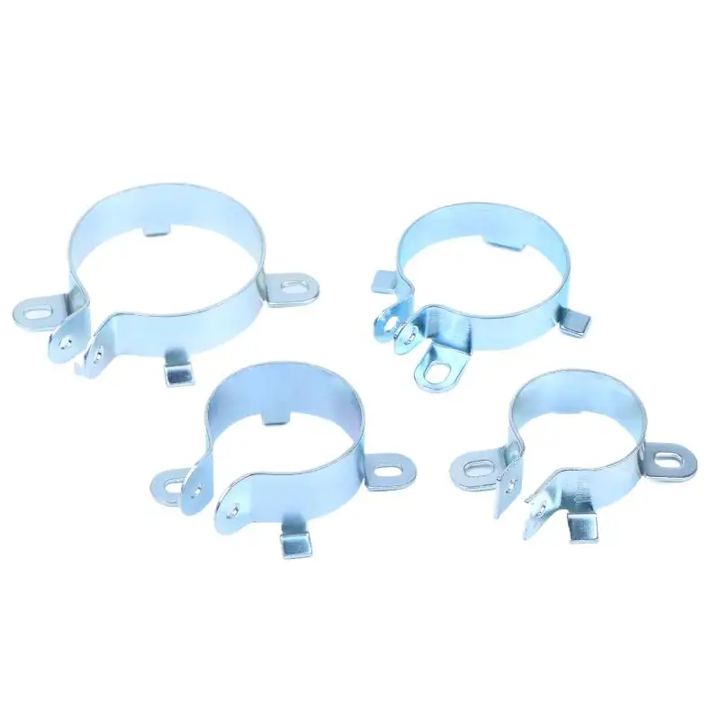1Pcs Fastening Clamping Ring Capacitor Clip Tin Plated 2 Feet Mounting Clamp Iron Hoop Holder 25mm 30mm 35mm 40mm Fixing Bracke