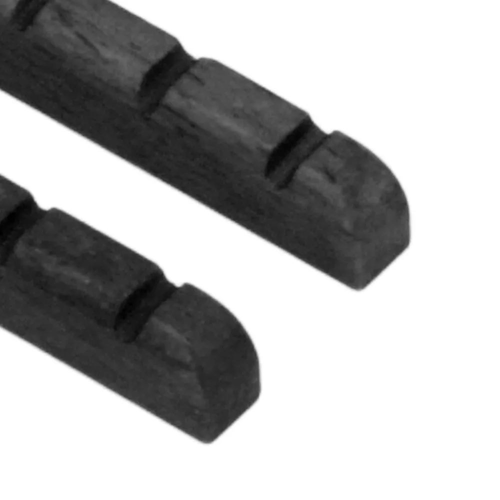 2pcs Bone Electric Guitar Nut​ Pre-Slotted Black/white ​Slotted Guitar Nut​ Guitar Repair Tool​ ​Flat Bottom​