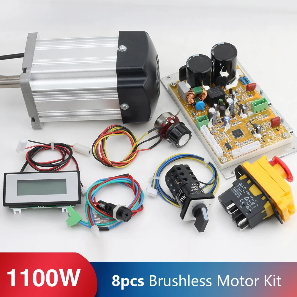 1100W Brushless DC Motor/Main Control Board//WM210V Lathe Power Drive Board Motor Kit