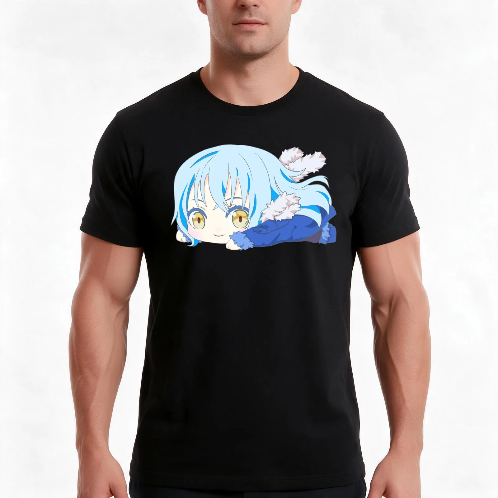 That Time I Got Reincarnated as a Slime T-Shirt Summer Casual Cotton Tee Oversized Streetwear Tops Vintage Graphic Print