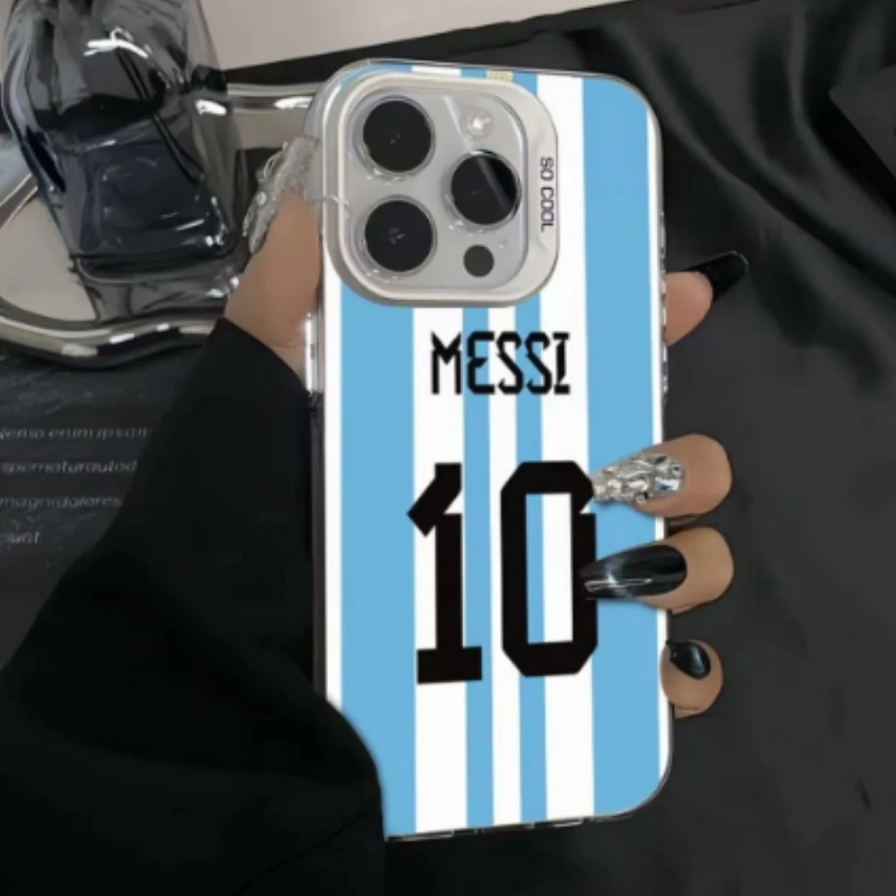 Argentina Football Superstar M-Messi 10,For Apple iPhone 15 14 11 Pro Max 13 12 Mini XS XR X  7 8 Plus,Shockproof Dustproof New