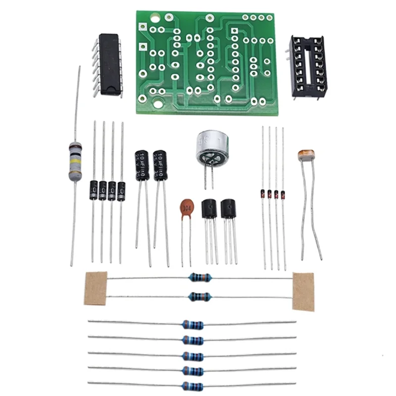 Spaarlamp Led Licht Gloeilamp Cd4011 Geluid En Licht Controle Schakelaar Kit Diy Voice Control Onderdelen Module