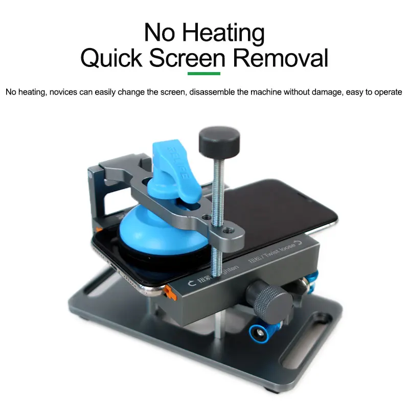 Relife RL-601S plus 2 in 1 Universal-Handy hitze freie Bildschirm rückseitige Abdeckung Demontage Trennung 360 Rotation Reparatur vorrichtung – Detail 5