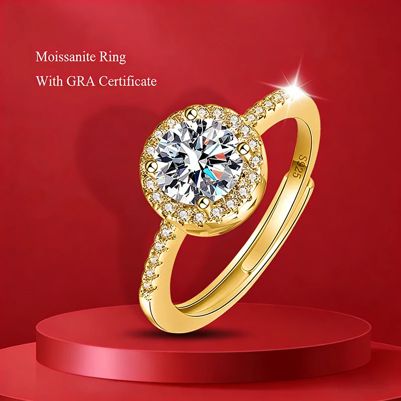 New 100% Moissanite…
