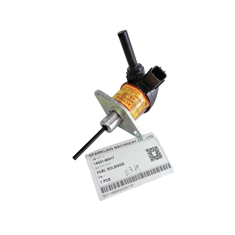 

Canghe 1A021-60017 KX121 KX91 Excavator Spare Parts Fuel Stop Solenoid 1A021-60017