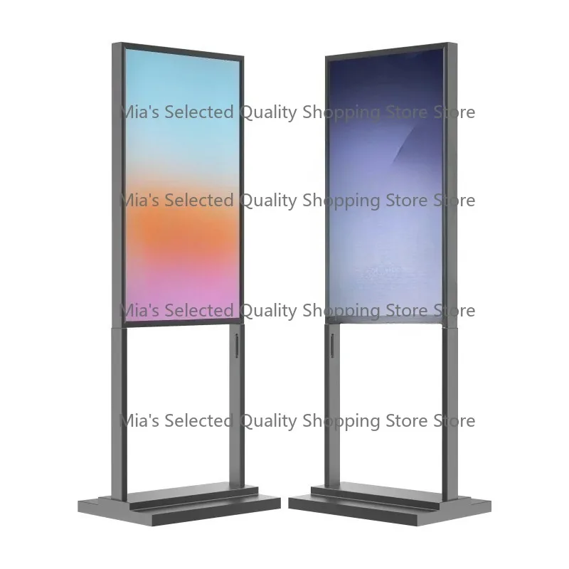 Floor Standing 32 43 50 55 Inch Lcd Advertising Player Kiosk Vertical Totem ultra Thin Dual Screen Digital Signage Display