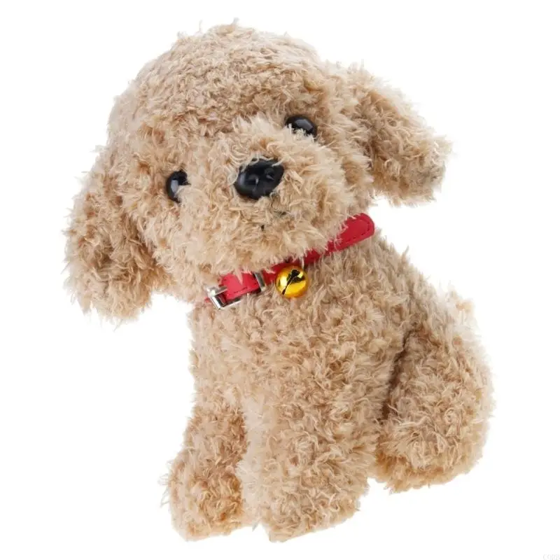 CORB Delicate Puppy Poodle Plush Dolls Animal Poodle Furry Stuffed Toy Cuddle Toy for Birthday Christmas Gifts