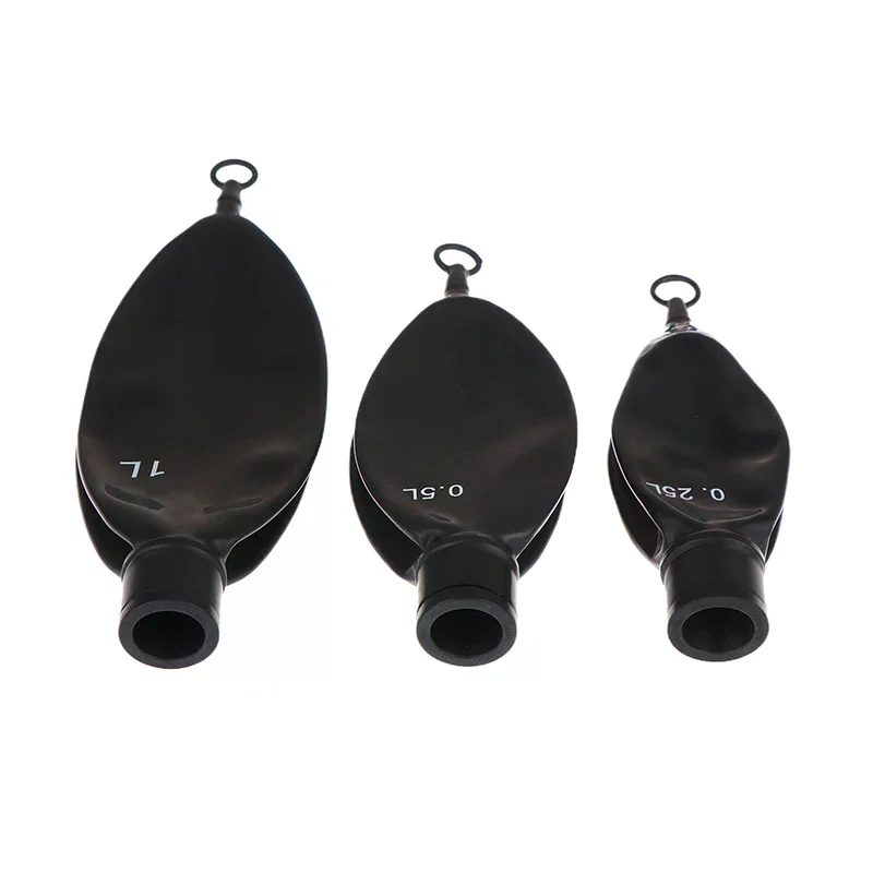1PC Animal Anesthesia Machine Air Storage Bag Simulated Lung Air Storage Bag Breathing Bag Anesthesia Respiratory Circuit Black