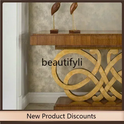 NQ52 Great discounts  American light luxury solid wood old enigma table Nordic simple creative side table decoration storage tab