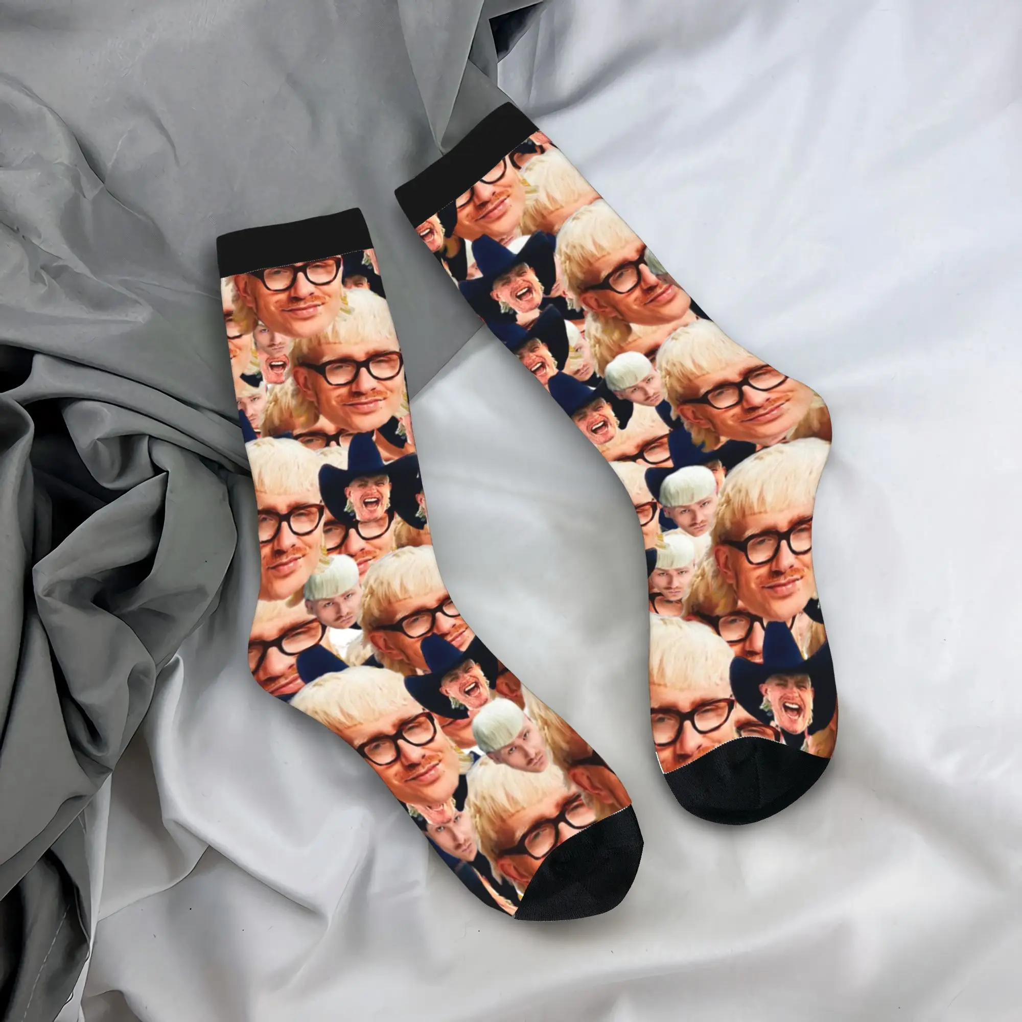 

Autumn Winter Funny Women Men Joost Klein Cool Rapper Singer Socks Sweat Absorbing Crew Socks