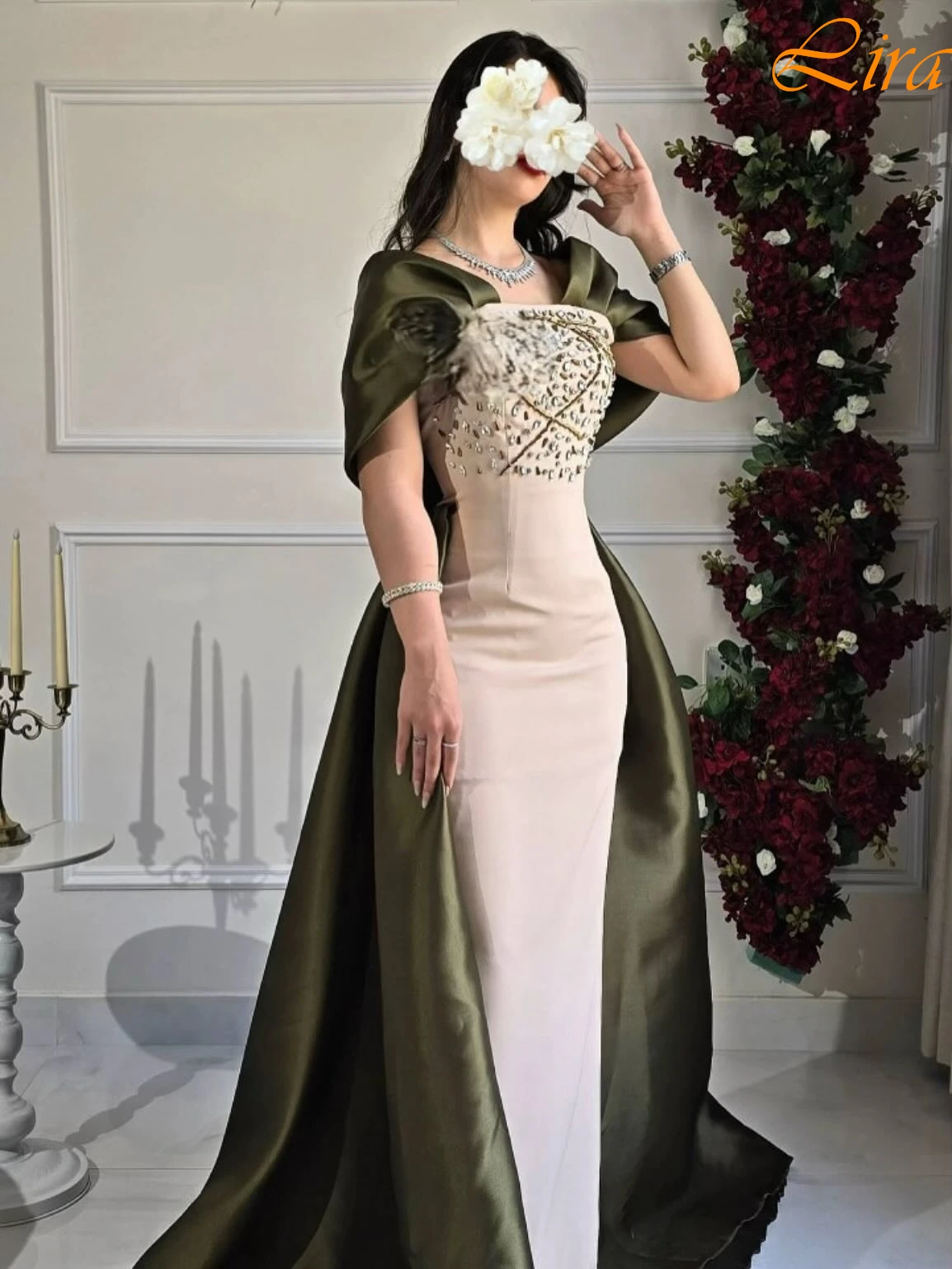 

Customized Straight Boat Neck Elegant Formal Evening Dress Temperament Celebrity Gowns High Quality Bespoke Occasion Dress
