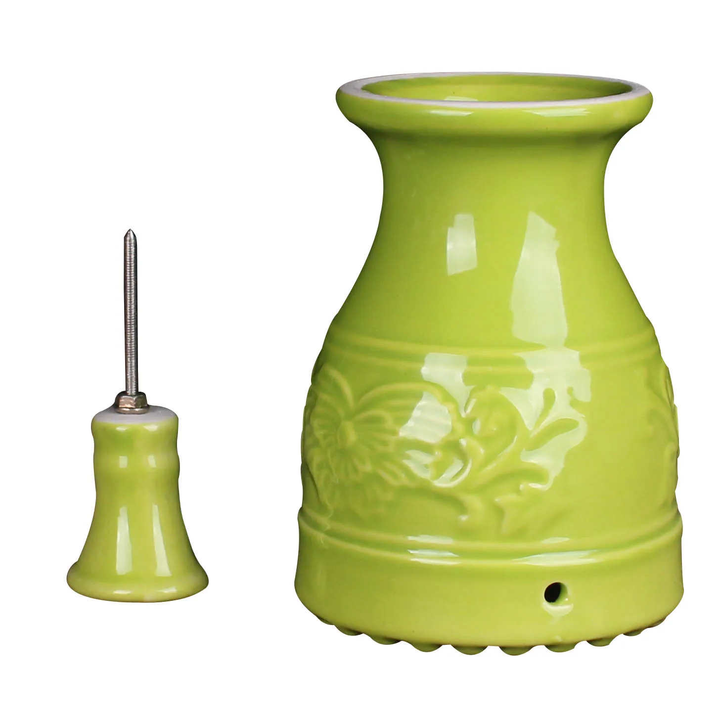 Peach Blossom massage Cup Double Layer Heat Insulation Ceramic Tank Warm Appliance Thunder Fire cup