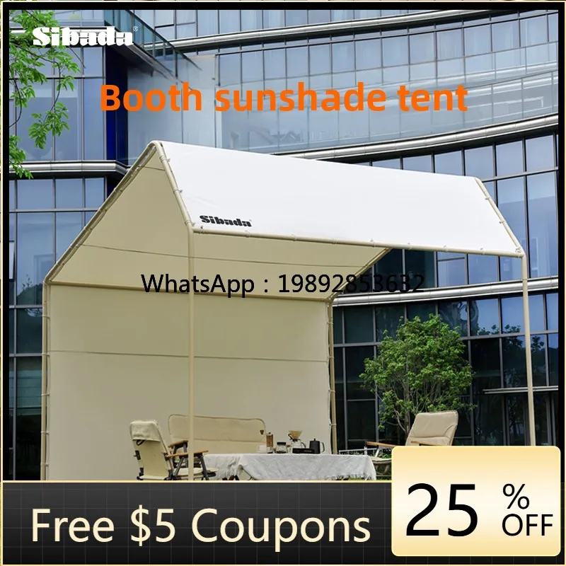 LYY Outdoor Slanted Top Stall Market Tent Sunshade Rainproof Simple Canopy Commercial Advertising Event Tent