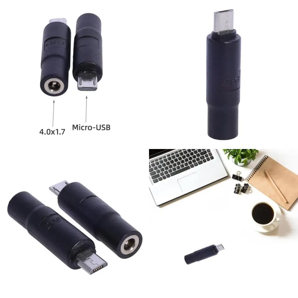 

96GE 4.0x1.7mm Female to 5Pin USB Male Adapter Portable Charging Adapter Converter
