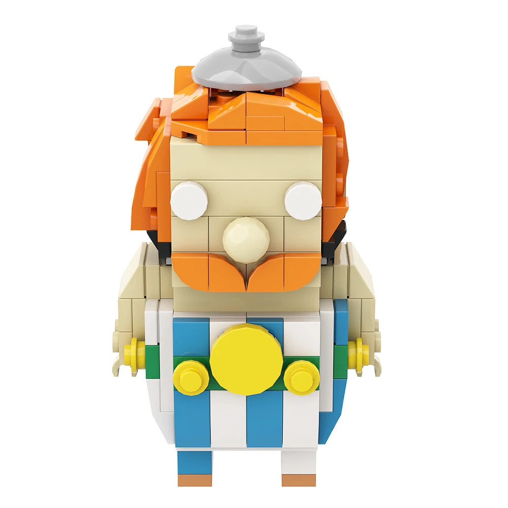 MOC Francuskie Komiksy Asterix i Obelix Brickheadz Zestaw Klocków Fantazyjne Nowe Przygody w Krajach Zabaw Zabawka z Klocków dla Dzieci na Prezent