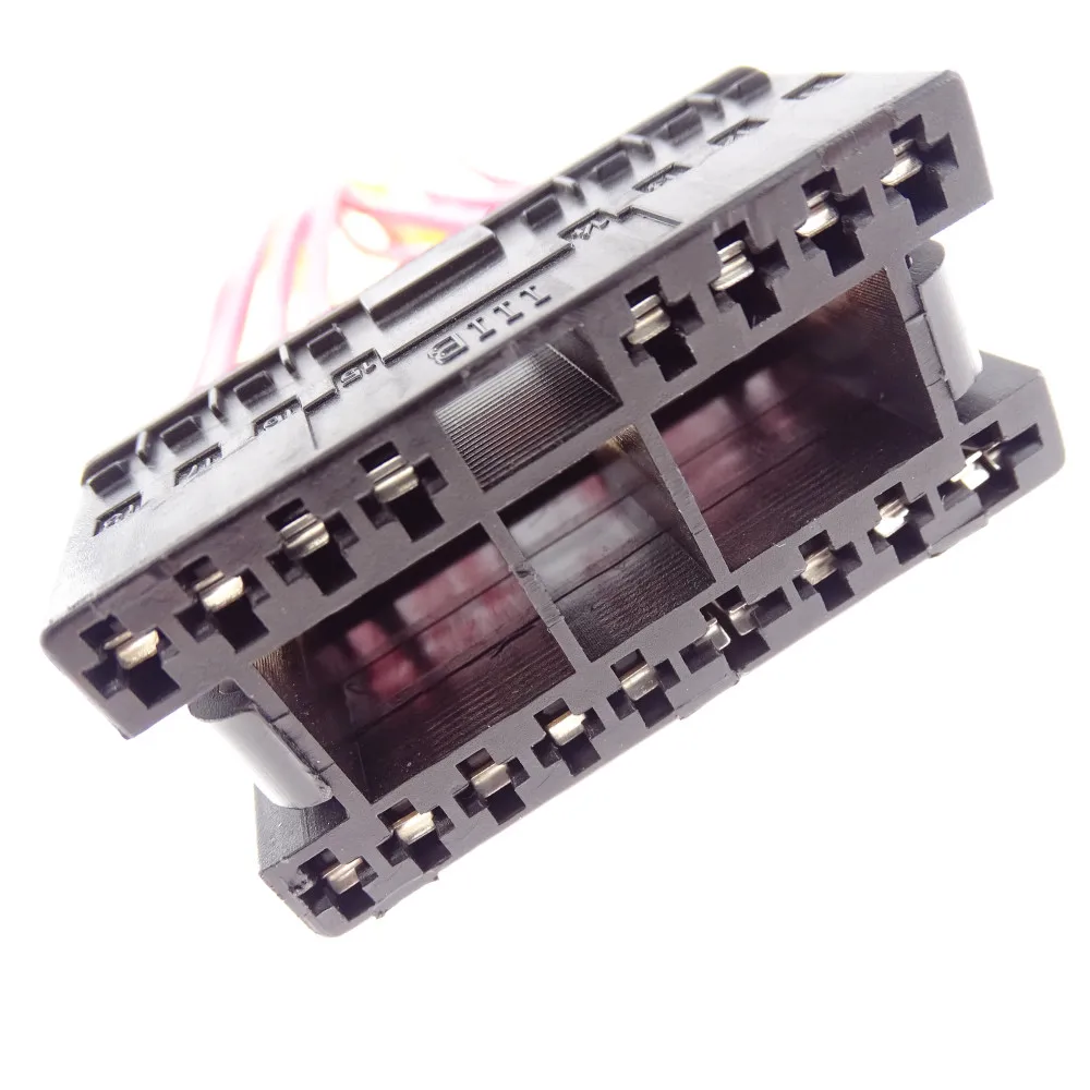 3BD941531A High Quality 17 Pins Chrome HeadLight Fog Light Switch Harness For VW Bora Polo Beetle Passat B5 Golf MK4 3BD 941 531