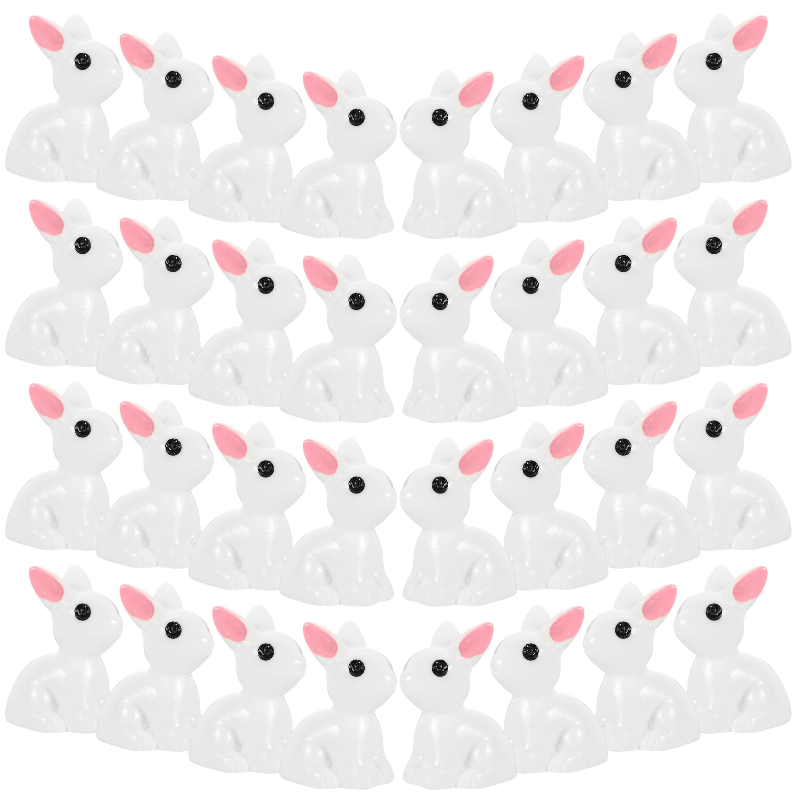 

50 Pcs Bunny Decor Figurines Resin Easter Bunny Decorations Durable Decor Micro L Easter Statue