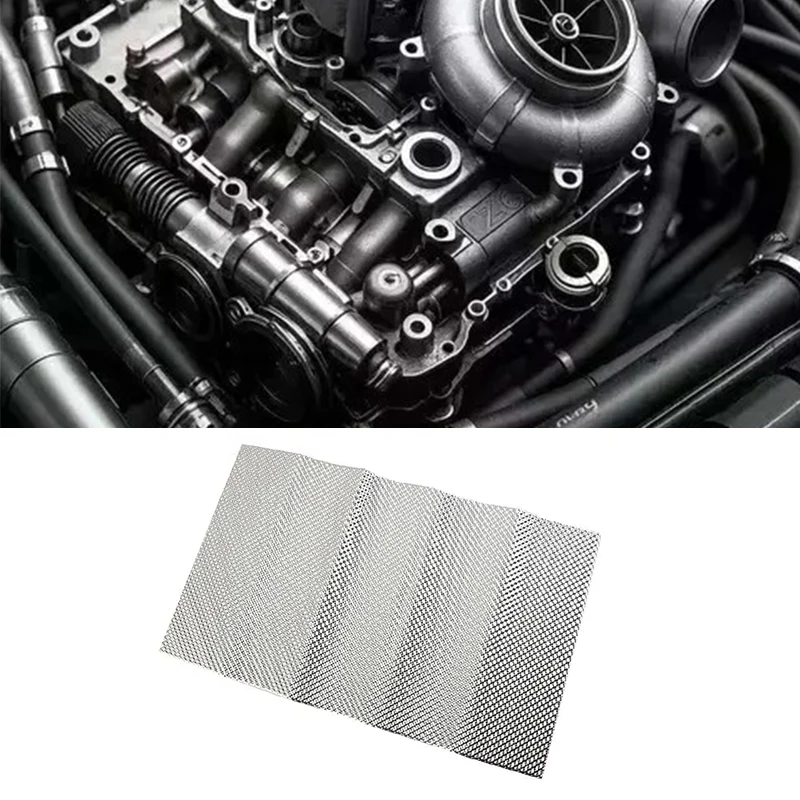 

30X50cm Exhaust Heat Shield Exhaust Manifold Embossed Aluminum Heat Shield Turbo Manifold Exhausts Electrical Cars Accessories