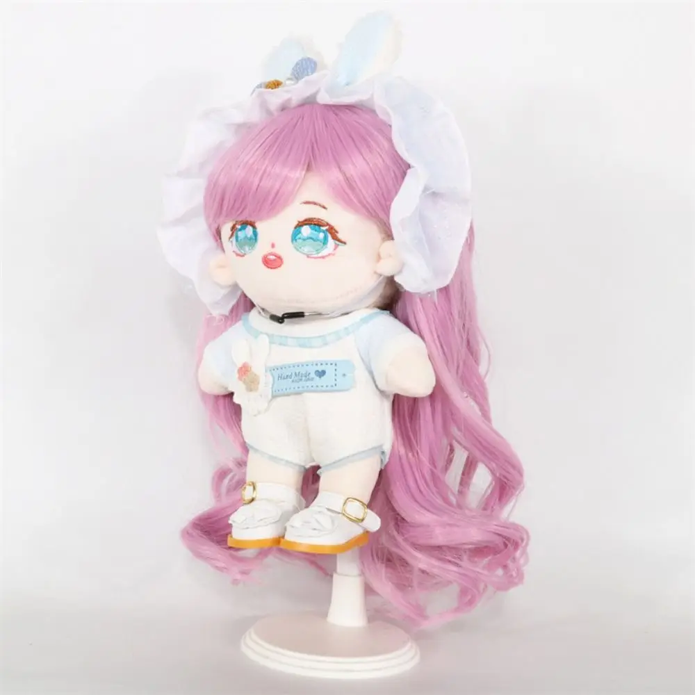 

Модный парик градиентного цвета, 20 см, хлопковый парик, милый длинный вьющийся парик ручной работы, красочный черный, 20 см, хлопковые волосы, подарок для девочки