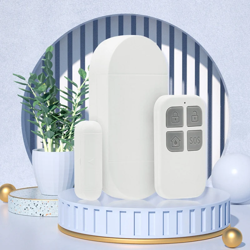 Tuya Wireless Smart Door Window Sensor System Remote Control Operation 130Db For Home Door Window