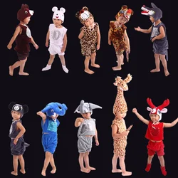 Boy Girls Children Animal Costume Cosplay Performance Props Clothing Grasshopper Mantis Bear Kangaroo Panda Squirrel Elephant