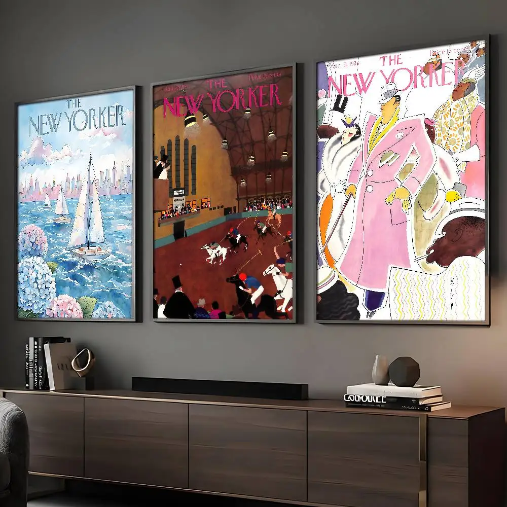 Póster vintage de The N-New Yorker, carteles en alta definición para decoración del hogar, habitación, bar, cafetería, pintura artística de pared